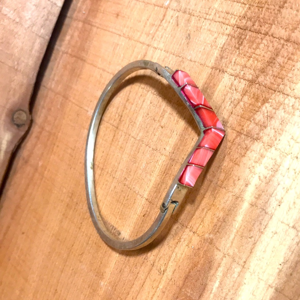 Rhodochrosite | 925 Silver | Bracelet | Mexico